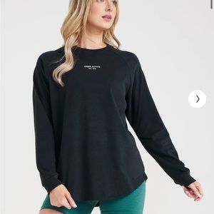 Oner Active GRAPHIC OVERSIZED LONG SLEEVE TEE washed black